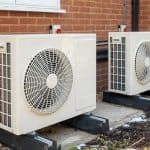 hvac split system outside.