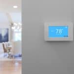 HVAC thermostat set to 78 degrees